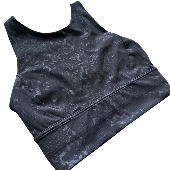 Lululemon X Barry's Stronger As One‎ Long Line Bra Black Military Sz 6 Cup C/D - Picture 7 of 16